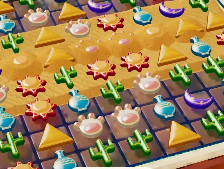 The toy tray of Sunsand Dunes in Moonbow Isles