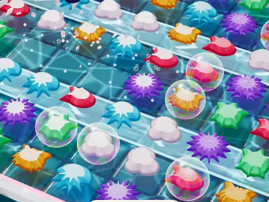 The toy tray of Shimmer Reef in Moonbow Isles